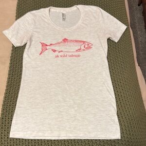 AK Wild Salmon White T-Shirt